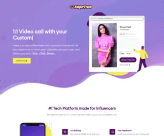 Suprtwo.com(1 Video Call with your Fans) Screenshot