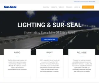 Sur-Seal.com(Custom Manufacturing & Materials Solutions) Screenshot