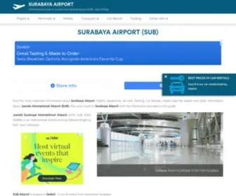 Surabaya-Airport.com(Surabaya Airport (SUB)) Screenshot