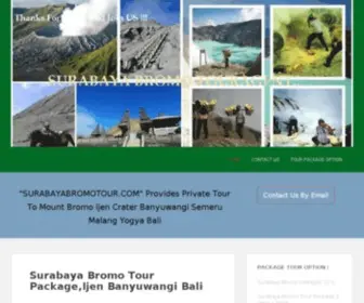 Surabayabromotour.com(Surabaya Mount Bromo Ijen Semeru Tour Trekking Package) Screenshot