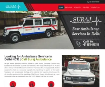 Surajambulanceservices.com(Ambulance Services in Delhi Near Me) Screenshot