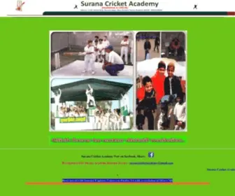 Suranacricketacademy.com(Surana Cricket Academy) Screenshot