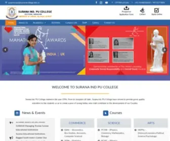 Suranapucollege.edu.in(Surana College PU) Screenshot