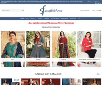 Suratfabric.com(Wholesale Kurtis Suit Saree Salwar Kameez Catalog Manufacturer) Screenshot