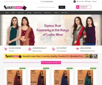 Suratifabric.com(Surat online shopping from wholesale textile marekts of Surat. Surati fabric) Screenshot