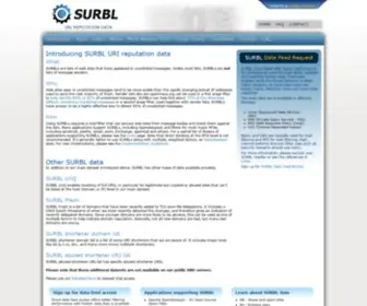 Surbl.org(Surbl keywords) Screenshot