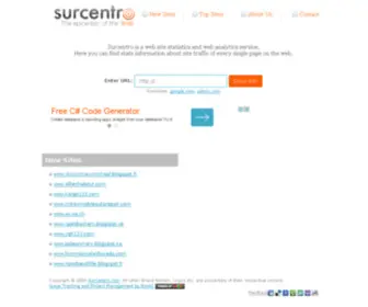 Surcentro.net(Website Statistics) Screenshot