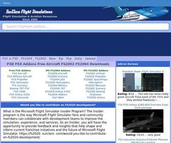 Surclaro.com(SurClaro FSX Addons Free Aircraft Downloads P3D FS2004 FS2002) Screenshot
