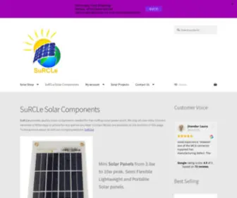 Surclesolar.com(SuRCLe Solar Components) Screenshot