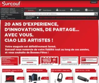 Surcouf.com(Vente de produits informatique et High) Screenshot