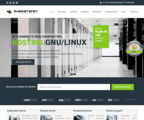 Surdatanet.net(Hosting Servidores Linux de alta Velocidad) Screenshot