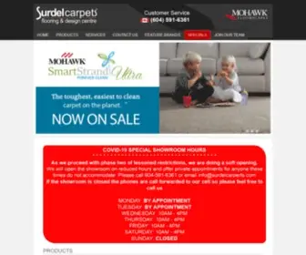 Surdelcarpets.com(Surdel Carpets) Screenshot