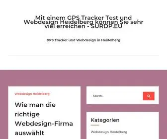 Surdp.eu(Mit einem GPS Tracker Test und Webdesign Heidelberg können Sie sehr viel erreichen) Screenshot