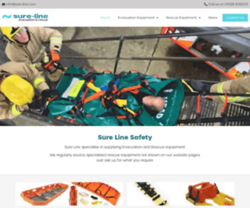 Sure-Line.com(Evacuation and Rescue Equipment) Screenshot