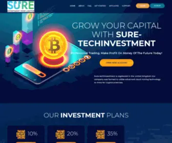 Sure-Techinvestment.com(Make Profit On Money Of The Future Today) Screenshot