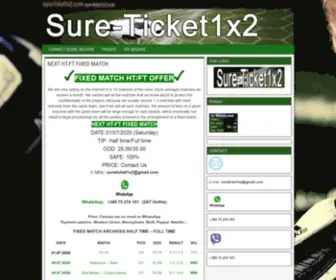 Sure-Ticket1X2.com Screenshot