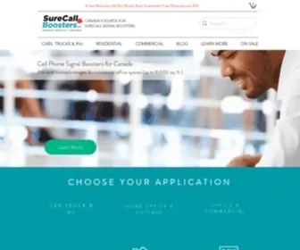 Surecallboosters.ca(Cell Phone Signal Booster) Screenshot