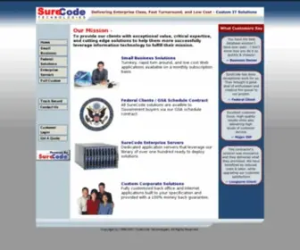 Surecode.com(Small business software) Screenshot