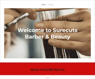 Surecuts.com(Home) Screenshot