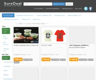 Suredeal.com.ph(Philippine Deals and Coupon Discounts) Screenshot