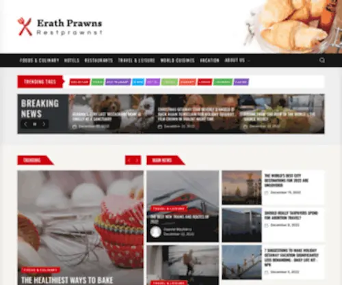 Sureerathprawns.com(Erath Prawns) Screenshot
