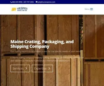 Sureexpress.com(Maine Crating Company) Screenshot