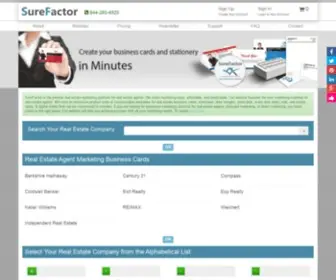 Surefactor.com(Keller Williams) Screenshot