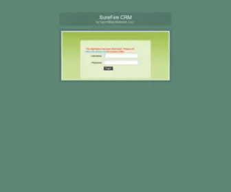 Surefirecrm.com(Surefirecrm) Screenshot