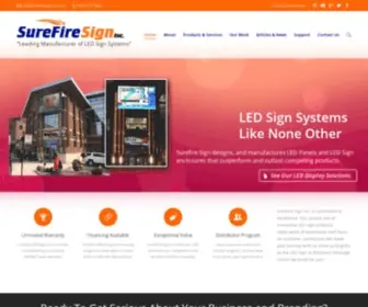 Surefiresign.com(Professional LED Displays) Screenshot