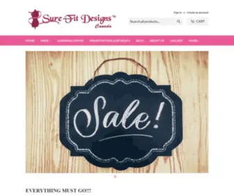 Surefitdesigns.ca(Create an Ecommerce Website and Sell Online) Screenshot