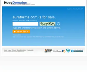 Sureforms.com(Customer service) Screenshot