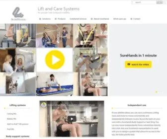 Surehands.com(Home Mobility Lifts) Screenshot