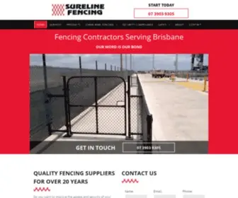 Surelinefencing-SRP.com.au(Fencing Contractors in Brisbane) Screenshot