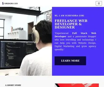 Surendragiri.com(Surendra Giri) Screenshot