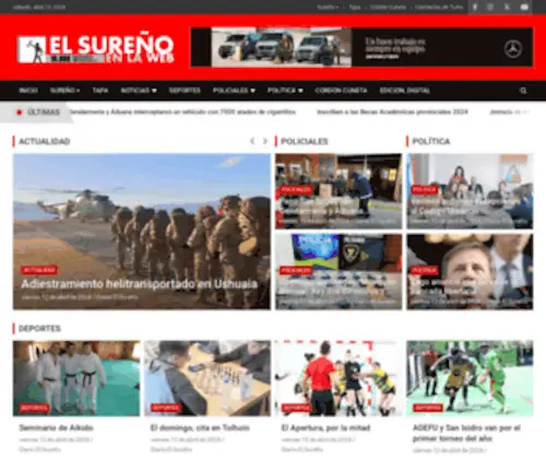 Surenio.com.ar(Diario El Sureño) Screenshot