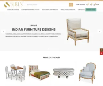 Surenspace.com(A Jodhpur base Furniture Manufacturer & Exporter indulges in Industrial Furniture) Screenshot