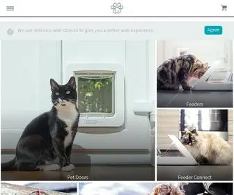 Surepetcare.com(Award Winning Microchip Cat Flaps & Feeders from SureFlap) Screenshot