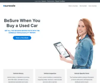 Suresale.com(Universal Quality Standard for Used Cars) Screenshot