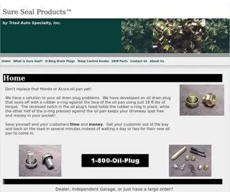 Suresealdrainplug.com(Sure Seal Products) Screenshot