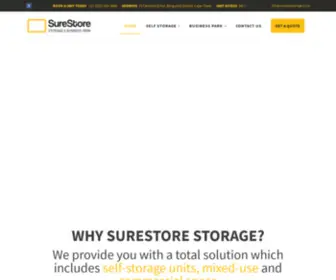 SureStorestorage.co.za(Storage facilities in Cape Town for personal and business use) Screenshot