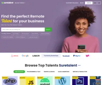 Suretalent.com(Hire Global Top 5% Talent Online) Screenshot