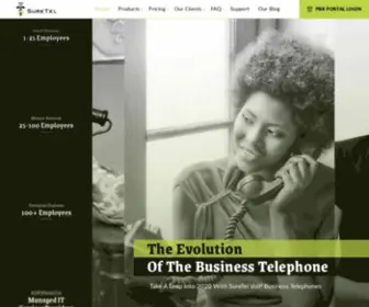 Suretel.com(#1 Business VoIP Telephone Systems) Screenshot