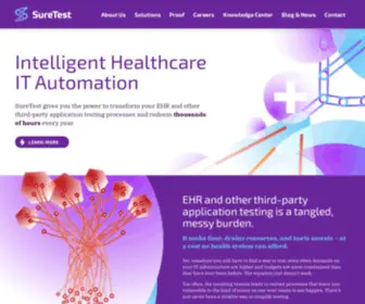 Suretest.health(Healthcare IT Automation for EHRs & Testing Applications) Screenshot