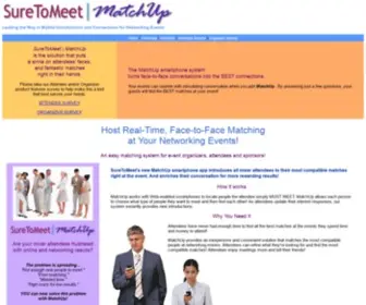 Suretomeet.com(Sure To Meet MatchUp for Networking Organizers) Screenshot