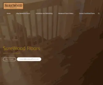 Surewoodfloors.com(SureWood Floors Hardwood Floors) Screenshot