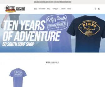 Surf50South.com(50 South Surf Shop) Screenshot