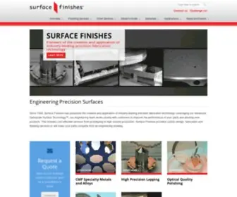 Surfacefinishes.com(Surface Finishes offers) Screenshot