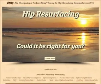 Surfacehippy.info(Hip Resurfacing an alternative to Total Hip Replacement at Surface Hippy) Screenshot