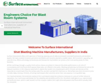 Surfaceint.com(Shot Blasting Machine and Air Operated Blasting Machine Manufacturers) Screenshot