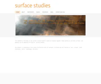 Surfacestudies.org(Surface studies) Screenshot